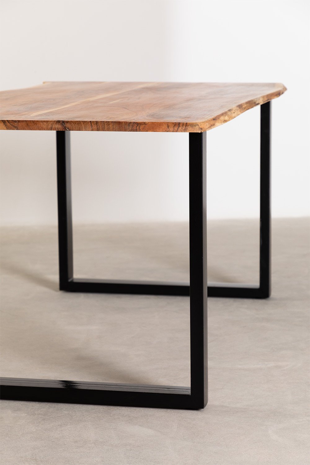 Tavolo da pranzo rettangolare in legno riciclato (180x100 cm) Stile Sami