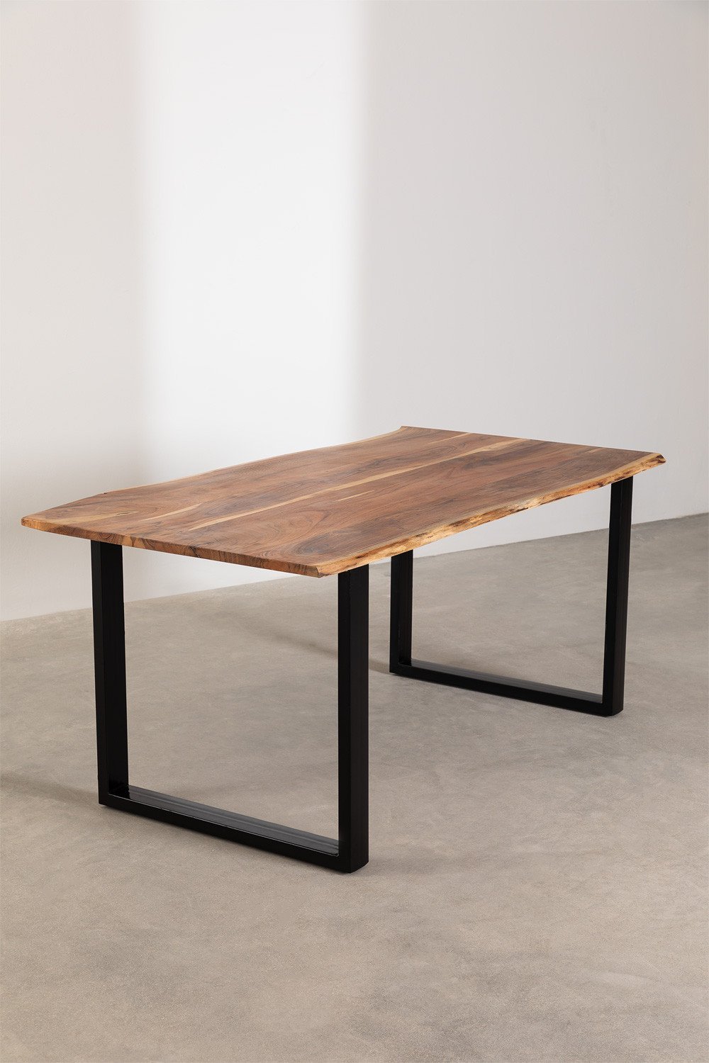 Tavolo da pranzo rettangolare in legno riciclato (180x100 cm) Stile Sami