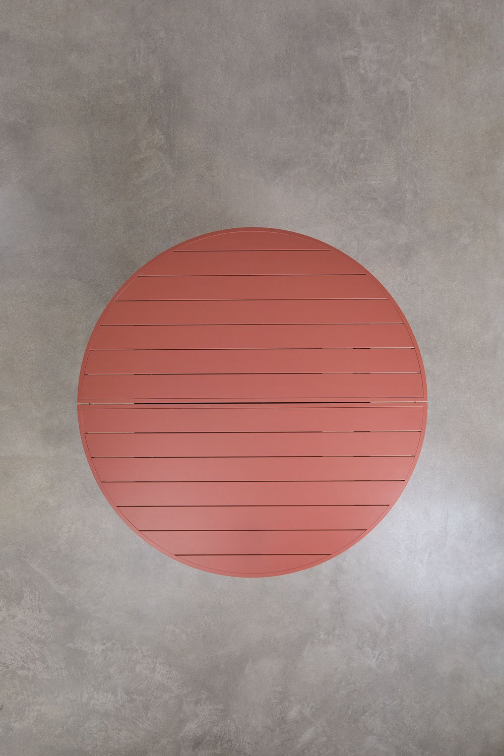 Tavolo da pranzo rotondo estensibile 145-200x145 cm in alluminio Barces