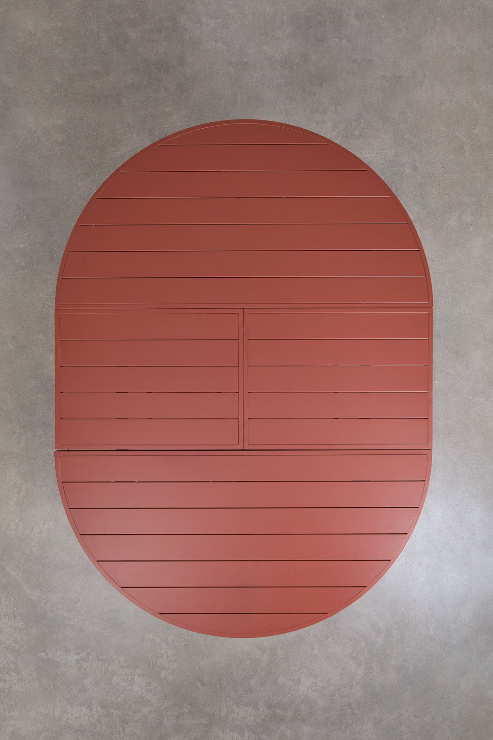 Tavolo da pranzo rotondo estensibile 145-200x145 cm in alluminio Barces
