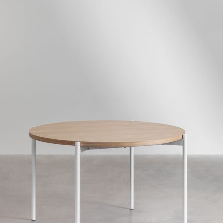 Tavolo da pranzo rotondo Galite in legno e metallo (Ø120 cm)