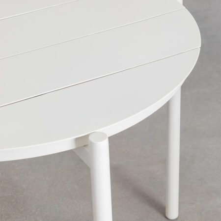 Tavolo da pranzo rotondo in alluminio (Ø110 cm) Elton