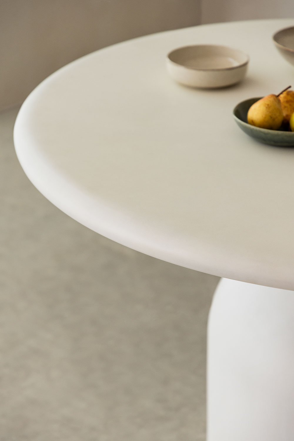 Tavolo da pranzo rotondo in cemento Verenis (Ø120 cm)
