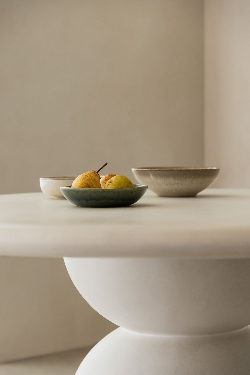 Tavolo da pranzo rotondo in cemento Verenis (Ø120 cm)