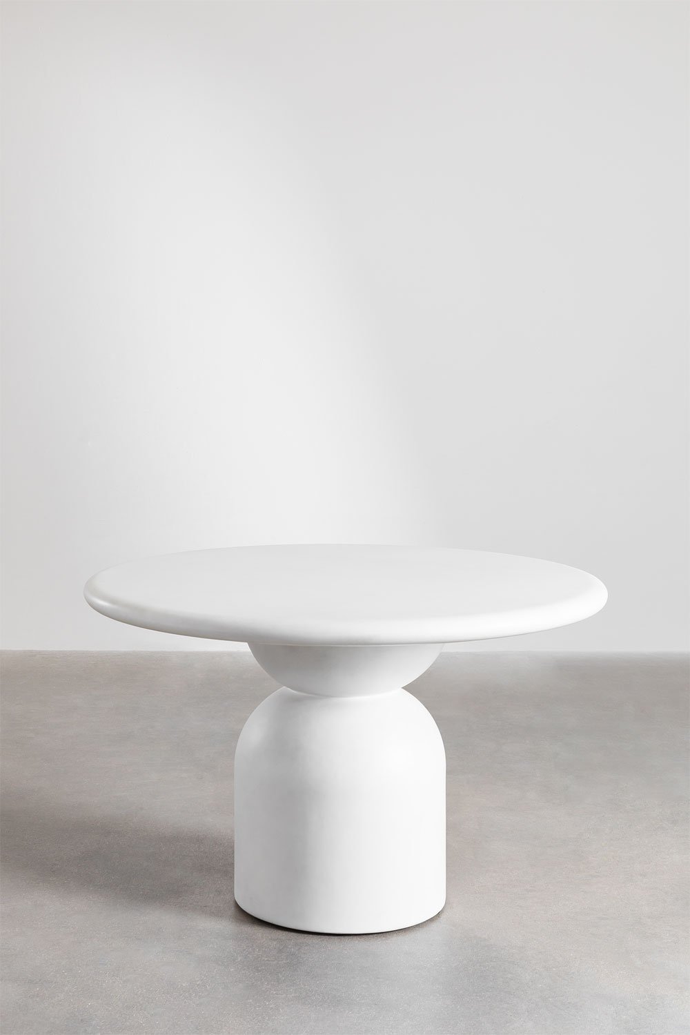 Tavolo da pranzo rotondo in cemento Verenis (Ø120 cm)