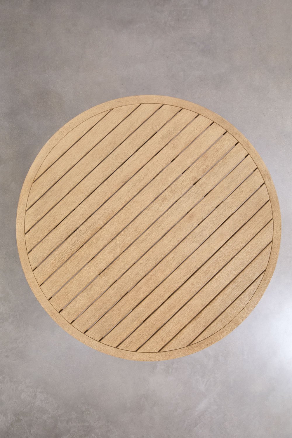 Tavolo da pranzo rotondo in legno di acacia (Ø120 cm) Dubai