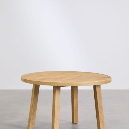Tavolo da pranzo rotondo in legno di acacia (Ø120 cm) Dubai