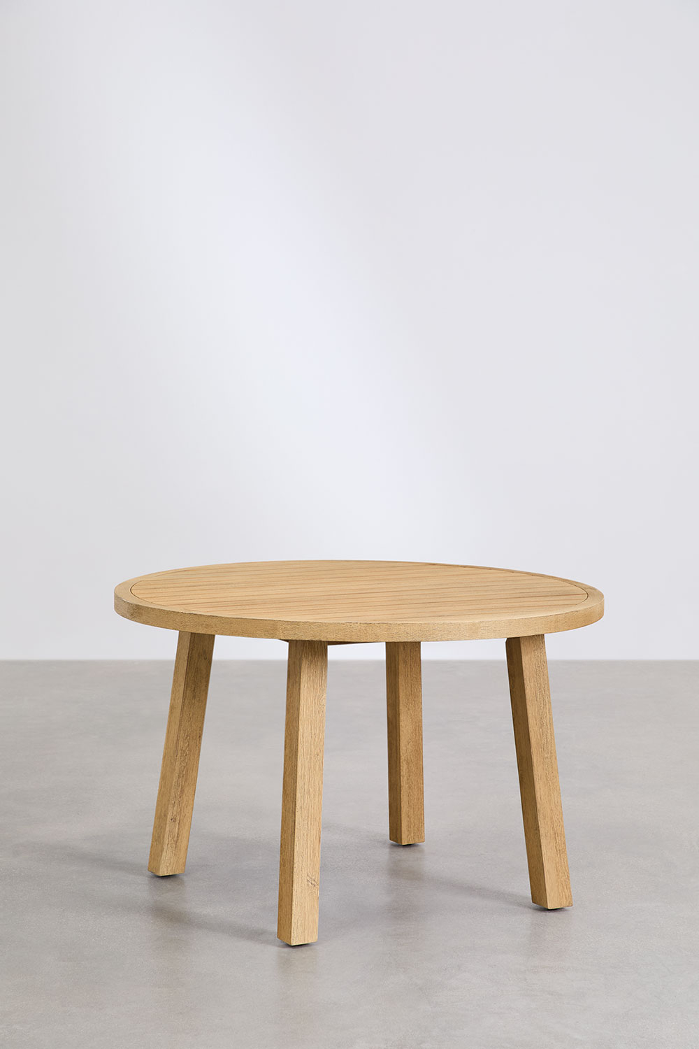 Tavolo da pranzo rotondo in legno di acacia (Ø120 cm) Dubai