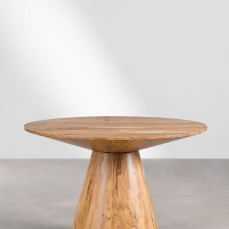 Tavolo da pranzo rotondo in legno di acacia (Ø120 cm) Weymar