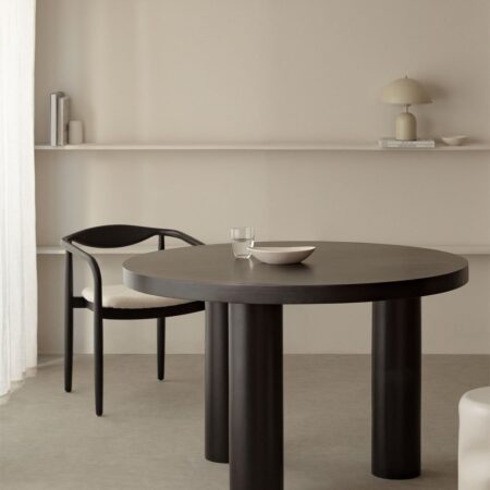 Tavolo da pranzo rotondo in legno di mango (Ø120 cm) Amanza
