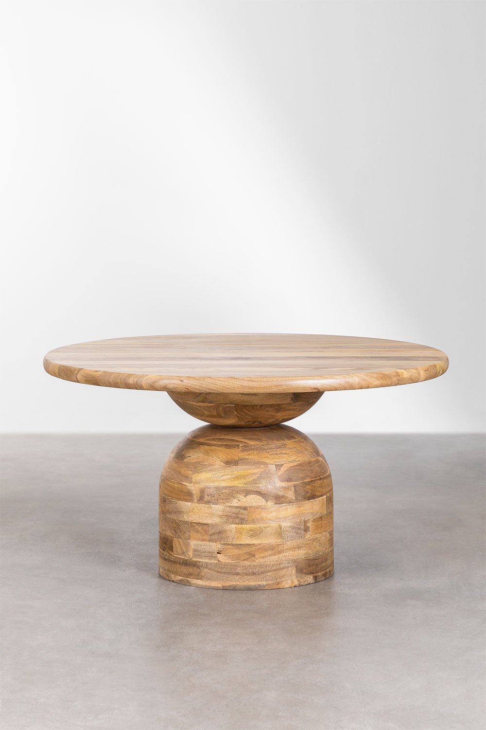Tavolo da pranzo rotondo in legno di mango (Ø140 cm) Macbet