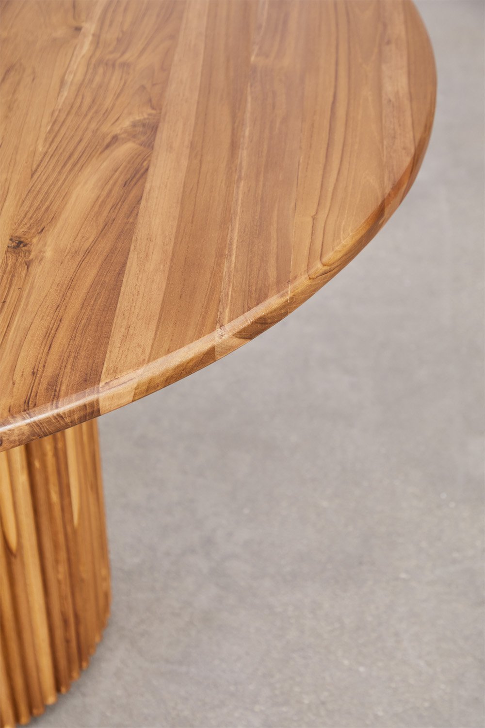 Tavolo da pranzo rotondo in legno di teak (Ø120 cm) Randall Mate