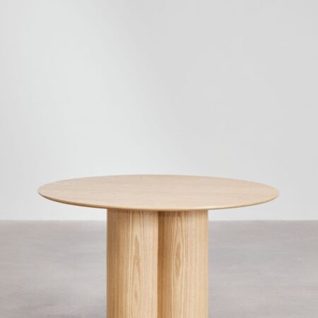 Tavolo da pranzo rotondo in legno (Ø120 cm) Athena