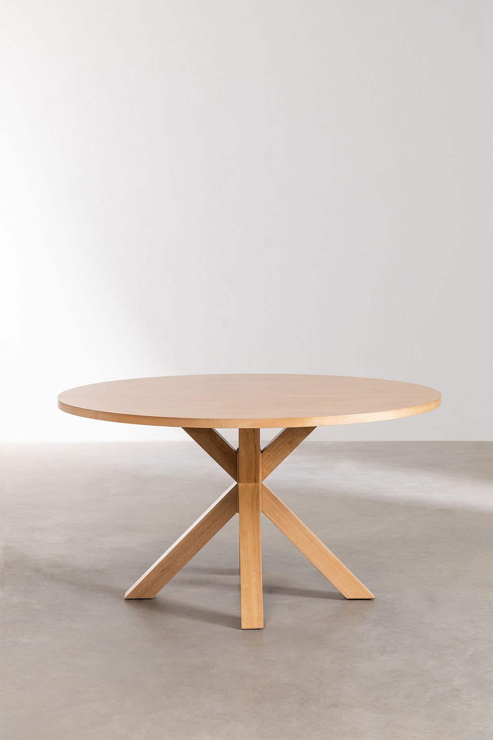 Tavolo da pranzo rotondo in MDF (Ø140 cm) Pleven
