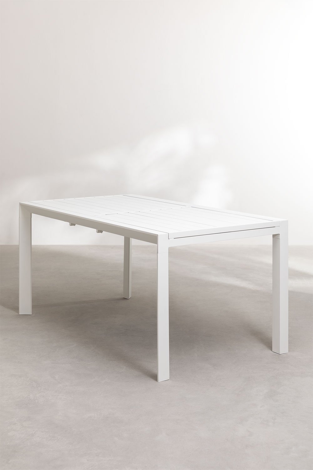 Mesa de jardín rectangular 180-240x100 cm extensible en aluminio Starmi