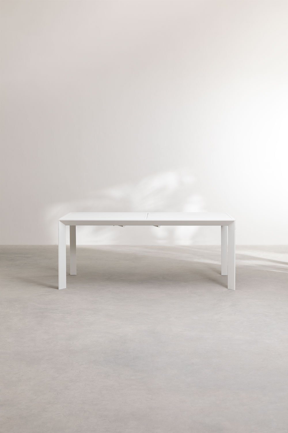 Mesa de jardín rectangular 180-240x100 cm extensible en aluminio Starmi