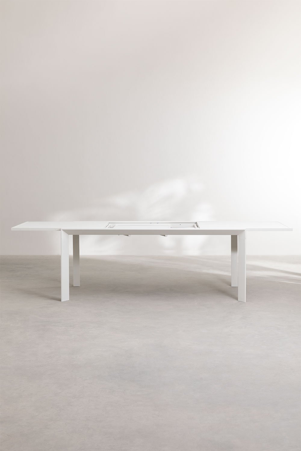 Mesa de jardín rectangular 180-240x100 cm extensible en aluminio Starmi