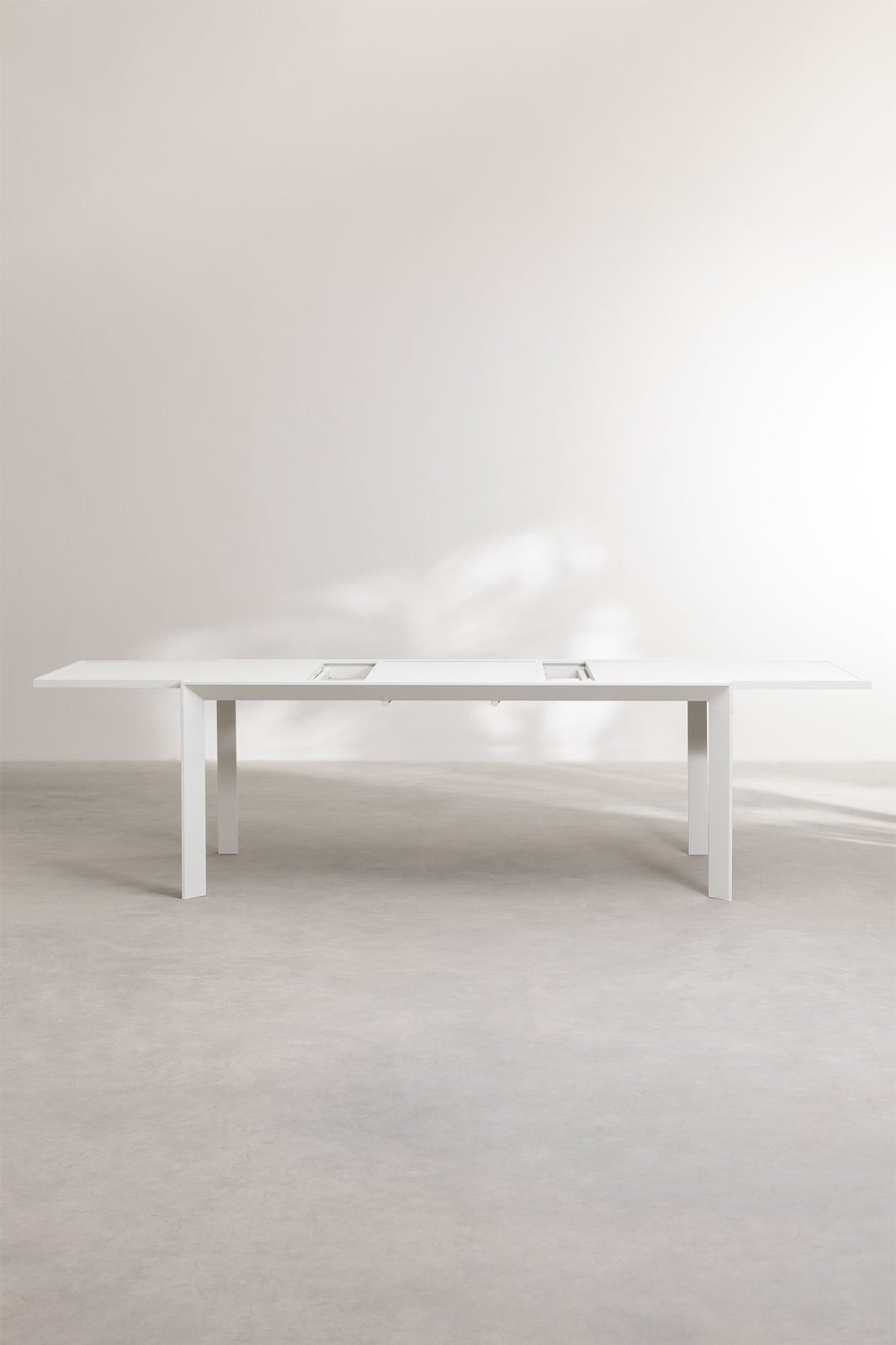 Mesa de jardín rectangular 180-240x100 cm extensible en aluminio Starmi