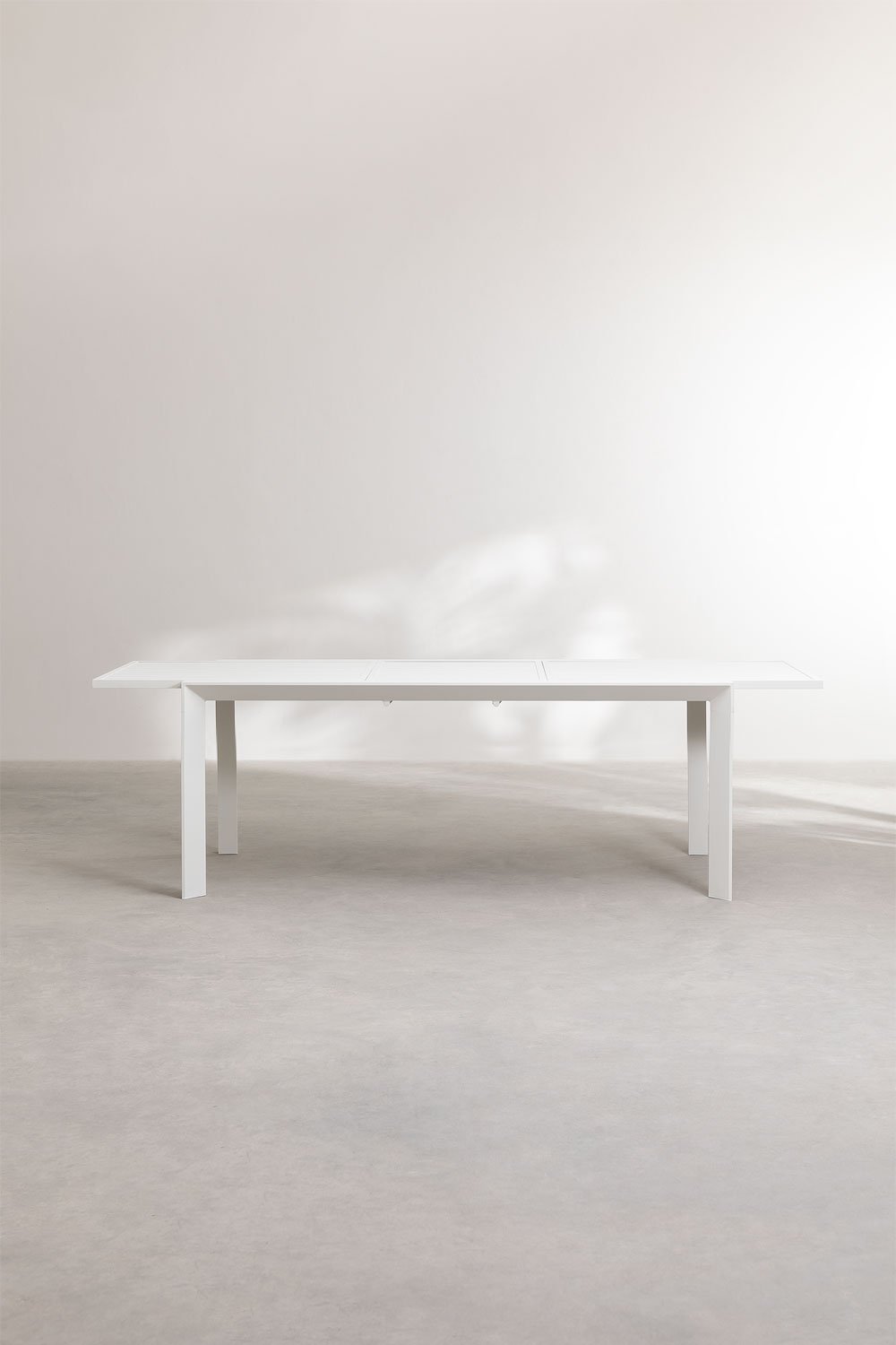 Mesa de jardín rectangular 180-240x100 cm extensible en aluminio Starmi