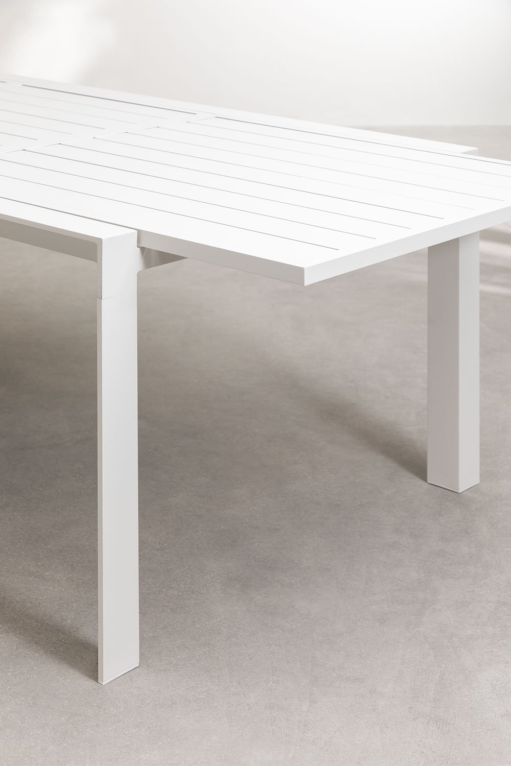 Mesa de jardín rectangular 180-240x100 cm extensible en aluminio Starmi