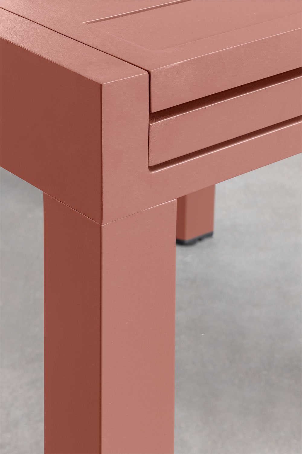 Tavolo da giardino 90-180x90 cm allungabile alluminio Starmi