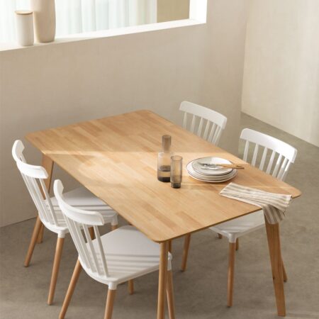 Tavolo da pranzo rettangolare in legno (150x90 cm) Kerhen