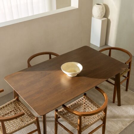 Tavolo da pranzo rettangolare in legno (150x90 cm) Kerhen