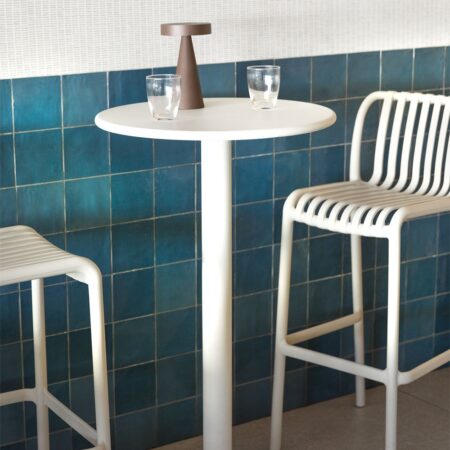Tavolo rotondo alto in metallo (Ø60 cm) Mizzi