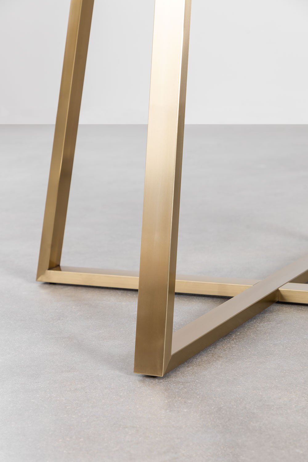 Tavolo rotondo in vetro e acciaio (110 cm) Salyms
