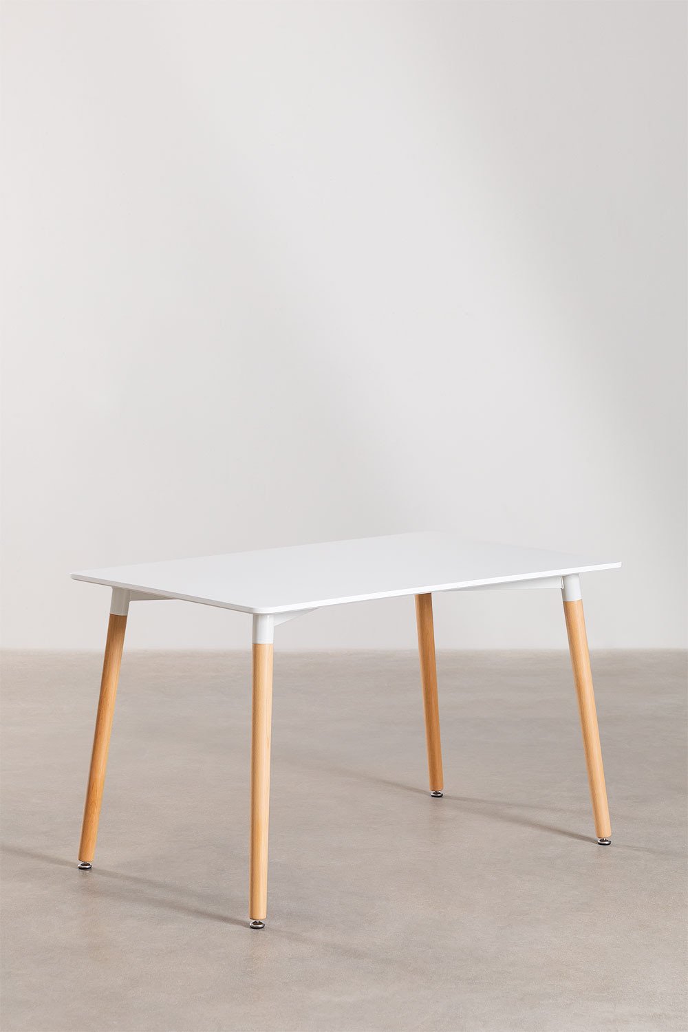 Tavolo da Pranzo Rettangolare in Legno di Faggio e MDF (120x80 cm) Royal
