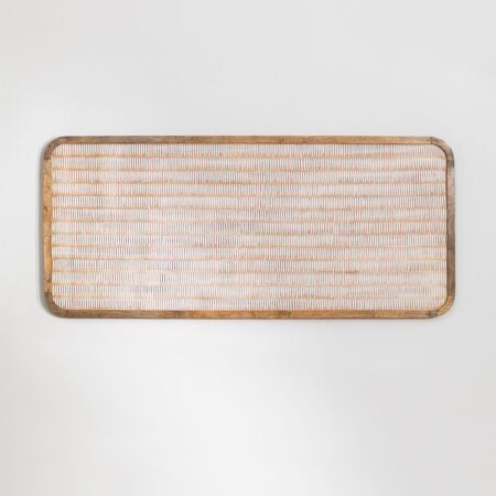 Testiera per letto da 150 cm in legno di mango Yulara