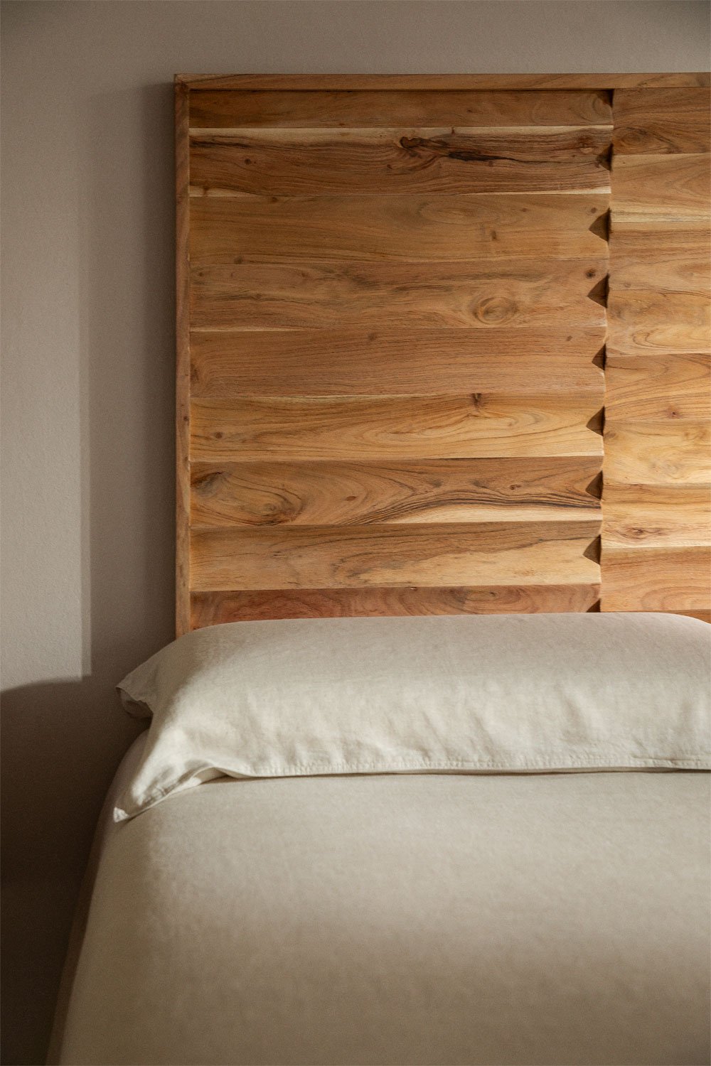 Testiera Letto matrimoniale in Legno di Acacia Petter