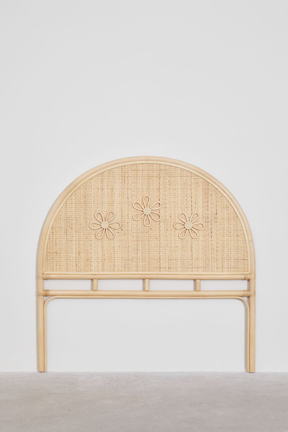 Testiera per bambini in rattan Dahlia per letto da 90 cm