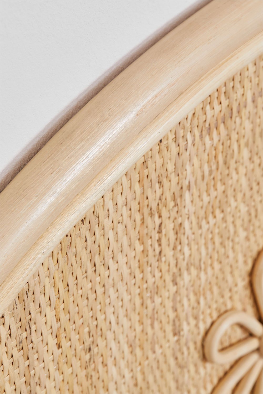 Testiera per bambini in rattan Dahlia per letto da 90 cm