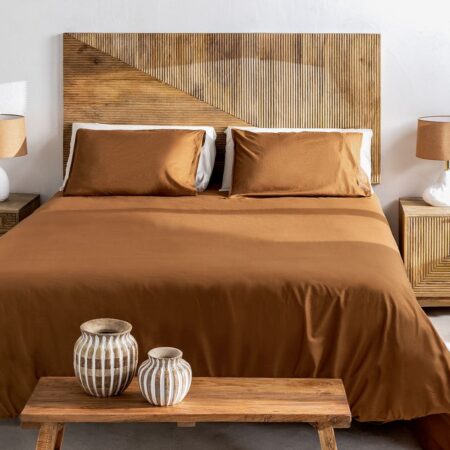 Testiera per letto da 150 cm in legno di mango Baty Design