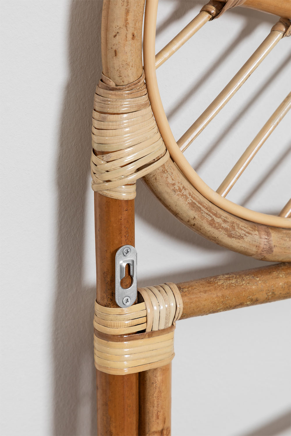 Testiera per letto in rattan Cobany da 150 cm