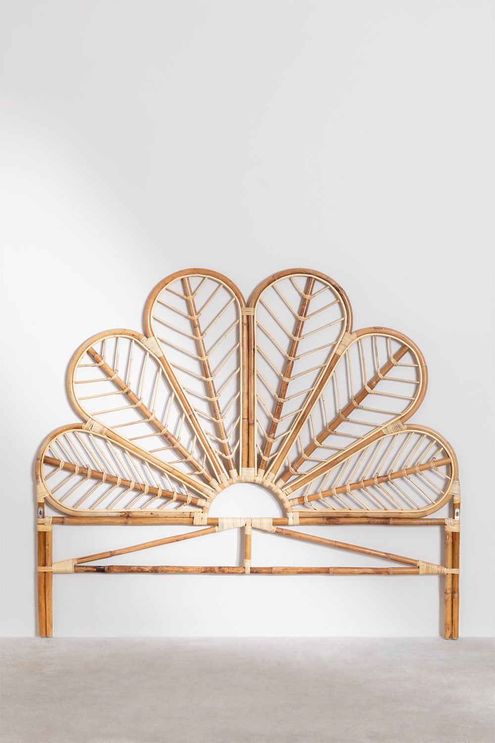 Testiera per letto in rattan Cobany da 150 cm