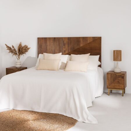 Testiera in legno di mango Baty per letto da 150 cm