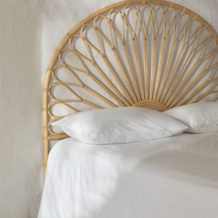 Testiera per letto matrimoniale in Rattan Nucdari