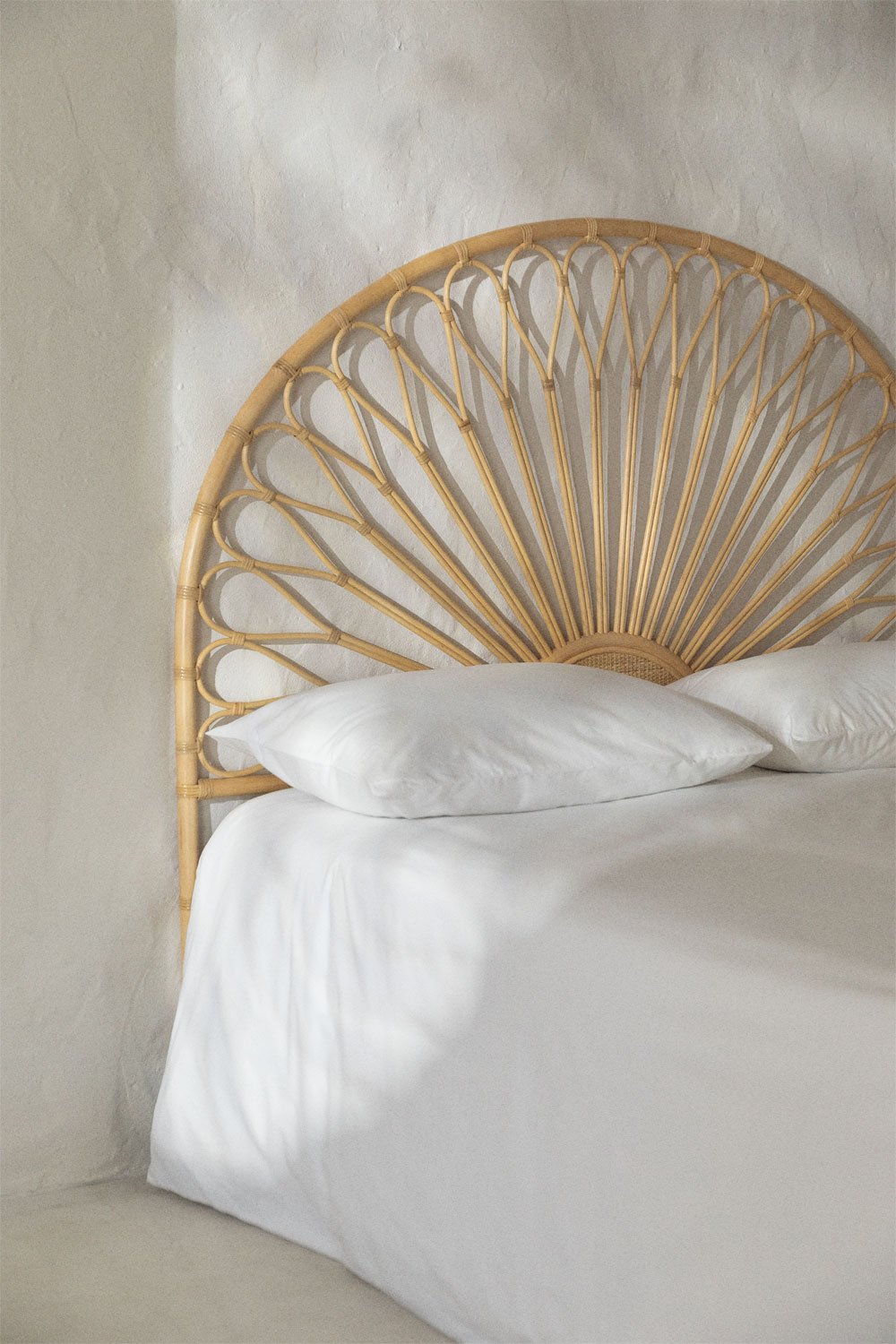 Testiera per letto matrimoniale in Rattan Nucdari