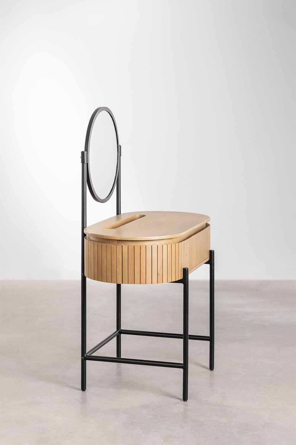 Toeletta in legno di mango Analis