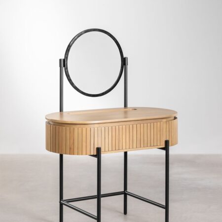 Toeletta in legno di mango Analis