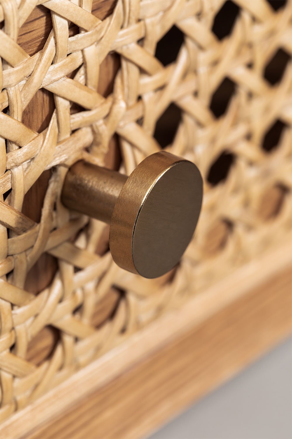 Toeletta impiallacciata in rovere con specchio Edwina