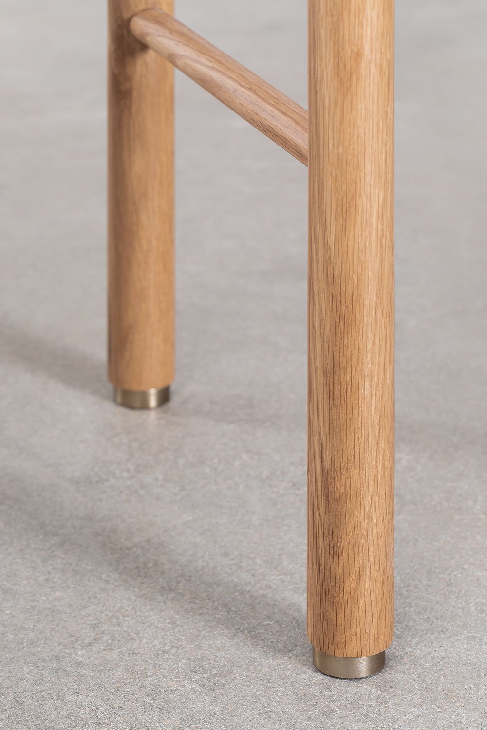 Toeletta impiallacciata in rovere con specchio Edwina