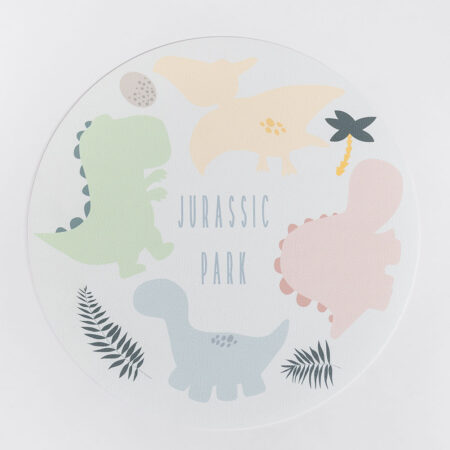 Tovaglia rotonda individuale plastificata Dino Party Kids
