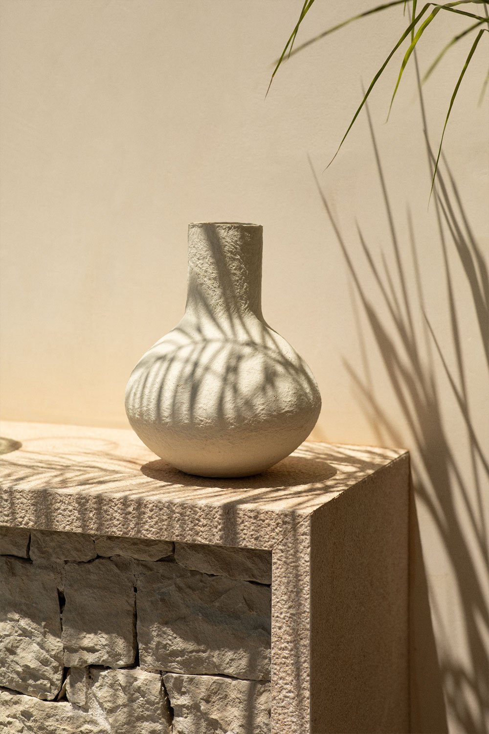 Vaso decorativo artigianale in cartapesta Arganil