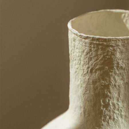 Vaso decorativo artigianale in cartapesta Arganil