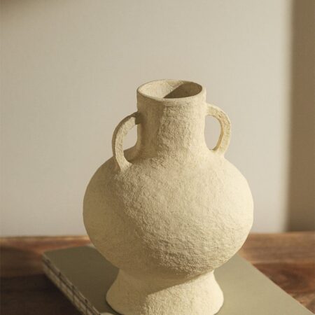 Vaso decorativo fatto a mano in cartapesta coltellaccio Cutler