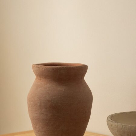 Vaso decorativo in terracotta Elishia