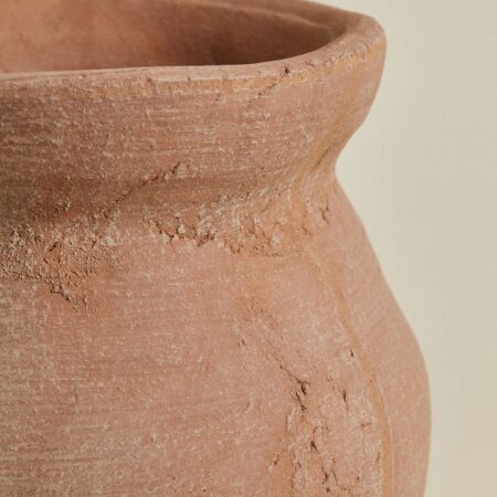 Vaso decorativo in terracotta Elishia